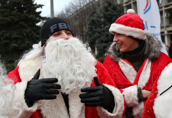 "Invasion of Ded Moroz's" event in Krasnodar