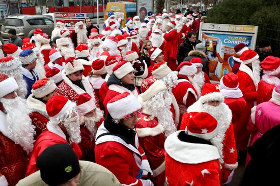 "Invasion of Ded Moroz's" event in Krasnodar