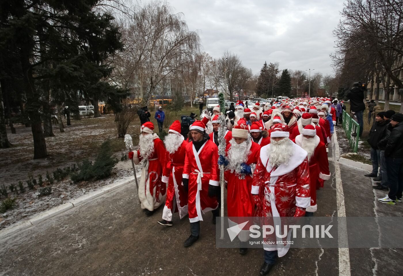 "Invasion of Ded Moroz's" event in Krasnodar