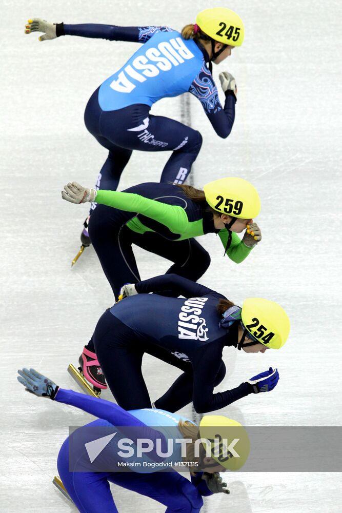 Russian Short Track Speed Skating Championships. Day three