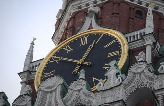 Chimes in Spassky Tower of Moscow Kremlin