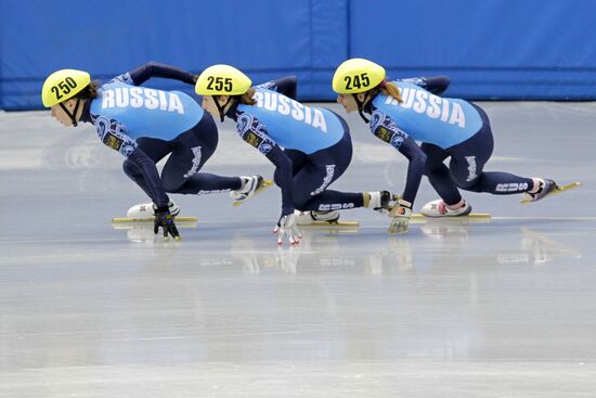 Russian Short Track Speed Skating Championships. Day three