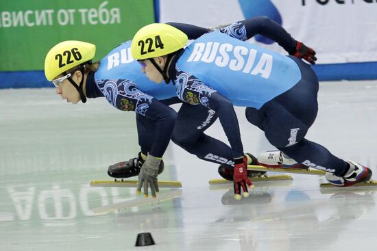 Russian Short Track Speed Skating Championships. Day three