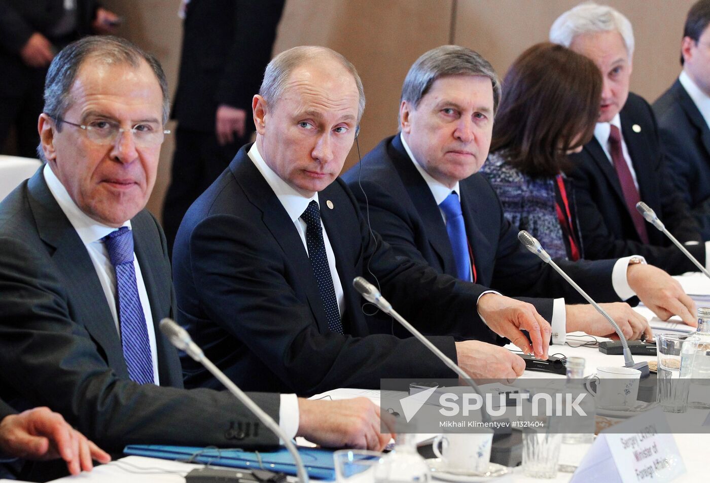 Vladimir Putin at Russia-EU summit in Brussels