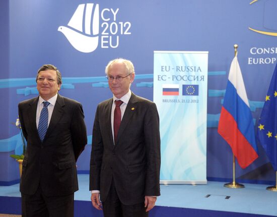 Vladimir Putin at Russia-EU summit in Brussels