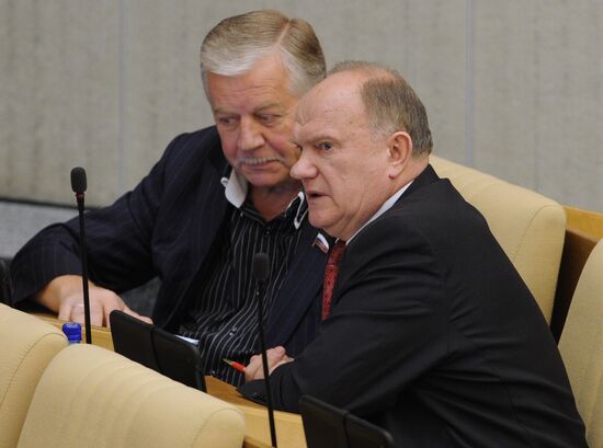 State Duma plenary meeting