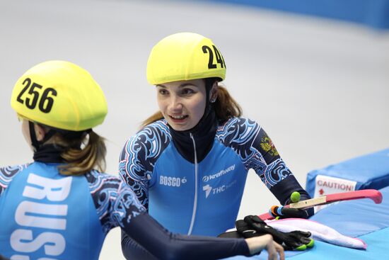 Russian Short Track Speed Skating Championships. Day three