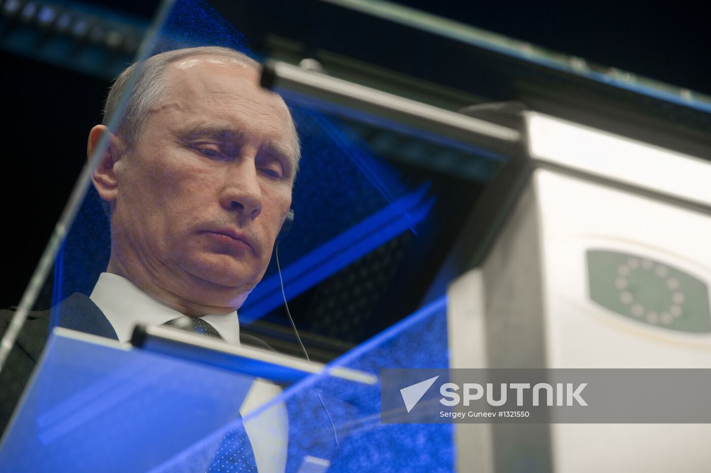 Vladimir Putin at EU-Russia Summit, Brussels