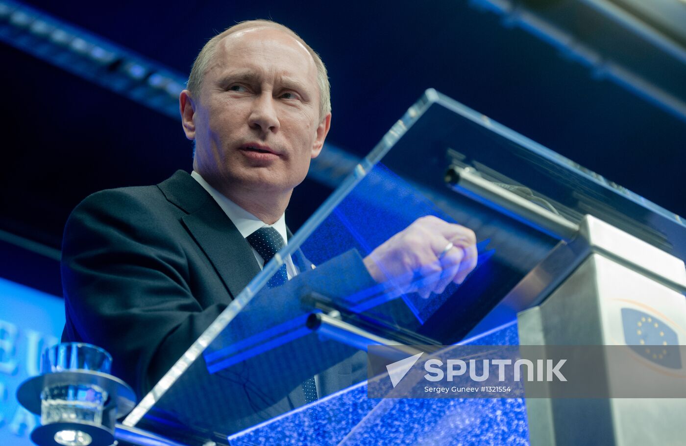 Vladimir Putin at EU-Russia Summit, Brussels