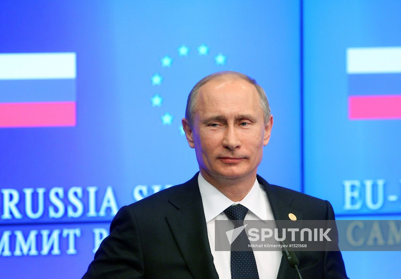 Vladimir Putin at EU-Russia Summit in Brussels