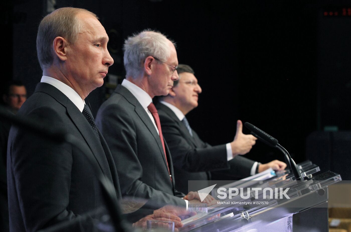 Vladimir Putin at EU-Russia Summit in Brussels