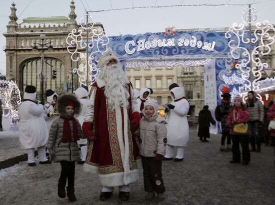 Christmas Fair in St.Petersburg