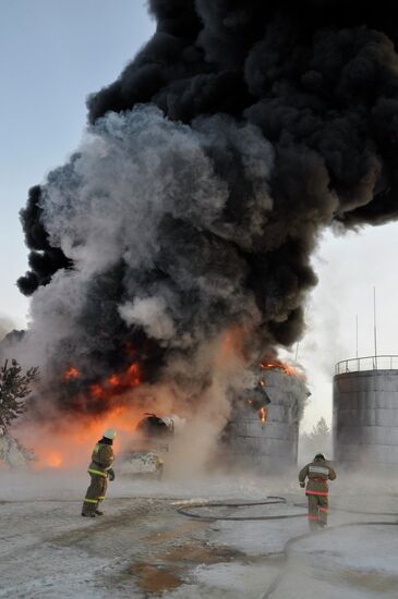 Fire at bitumen plant in Khanty-Mansi Autonomous Area