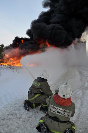 Fire at bitumen plant in Khanty-Mansi Autonomous Area