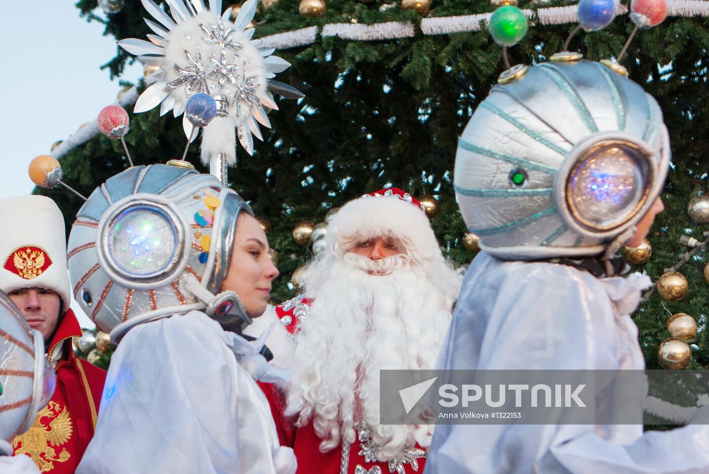 Father Frost is welcomed in St Petersburg