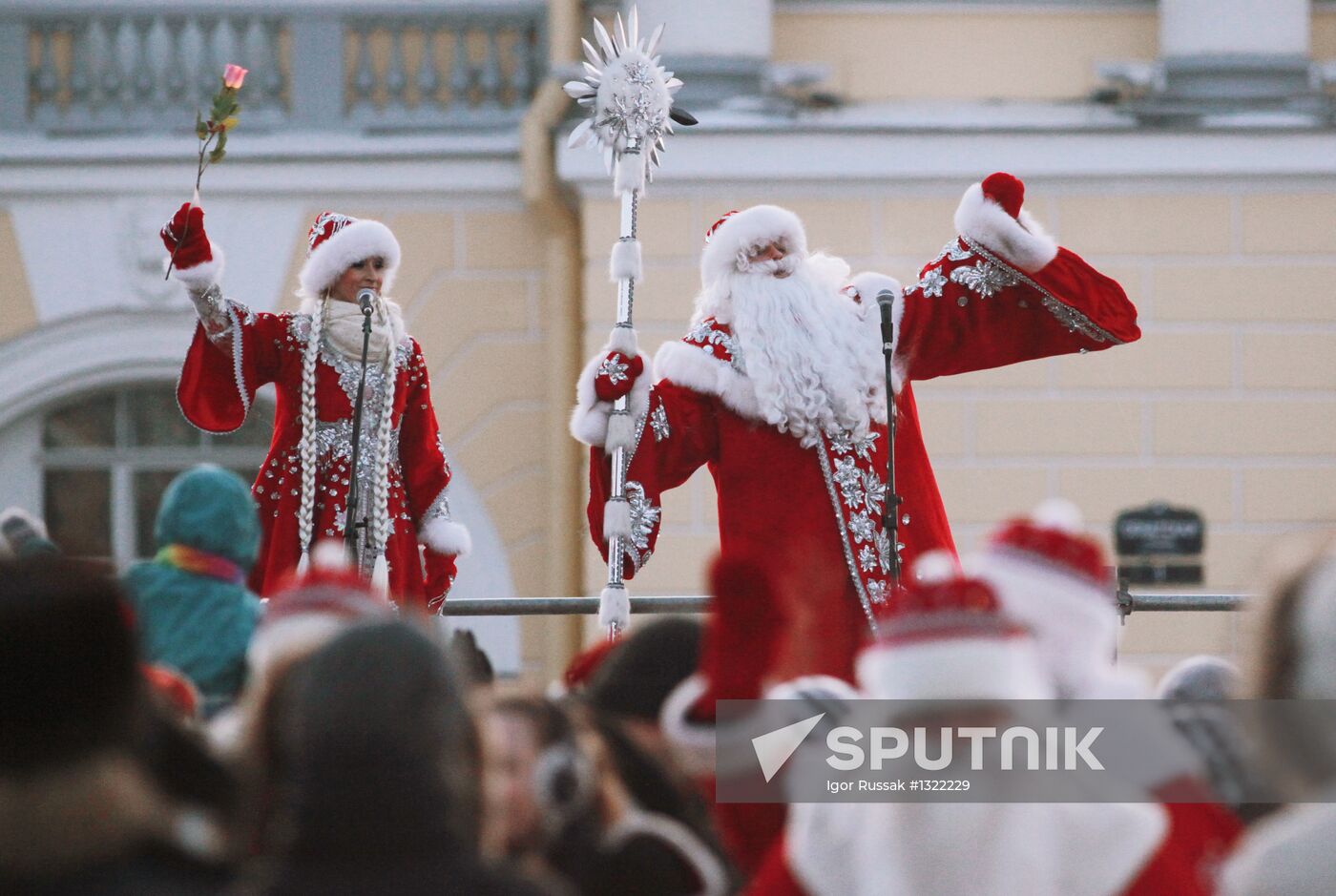 Meeting Ded Moroz in St. Petersburg
