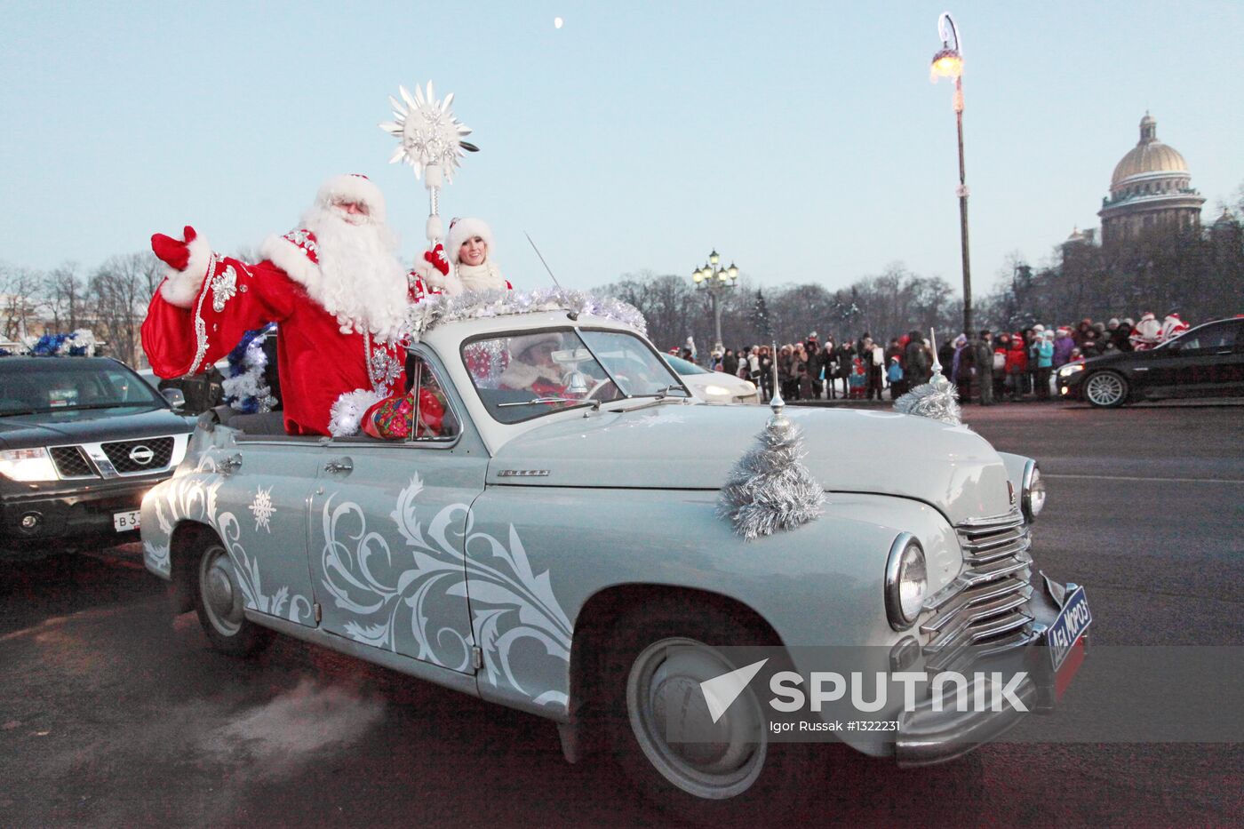 Meeting Ded Moroz in St. Petersburg