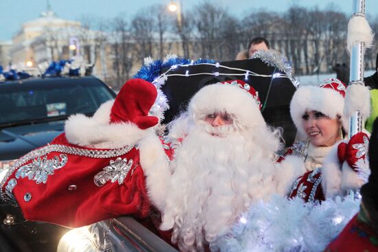 Meeting Ded Moroz in St. Petersburg