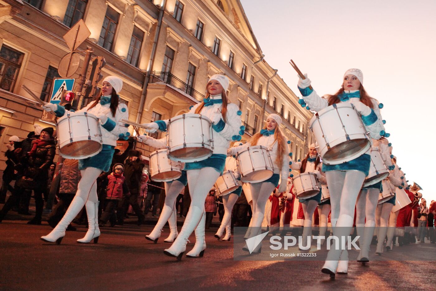 Meeting Ded Moroz in St. Petersburg