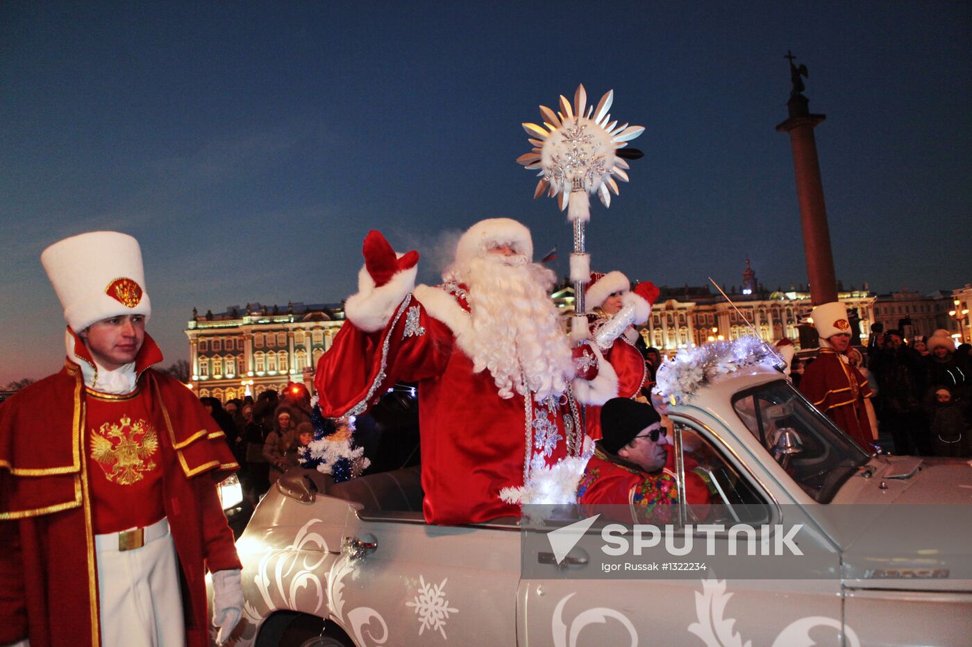 Meeting Ded Moroz in St. Petersburg