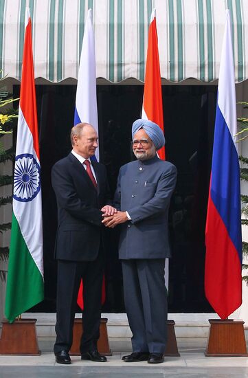 V.Putin's official visit to India