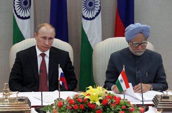 V.Putin's official visit to India