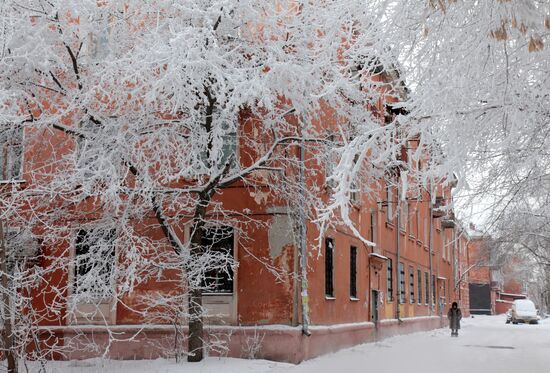 Severe frost hits Omsk