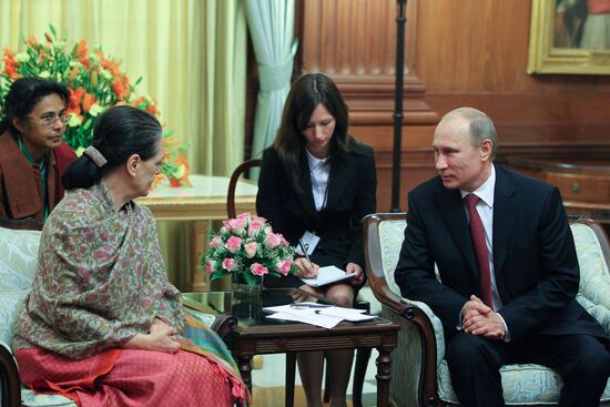 Vladimir Putin on official visit to India