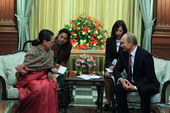 Vladimir Putin on official visit to India