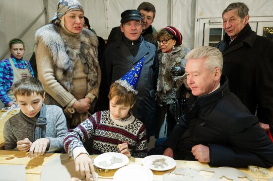 S. Sobyanin visits Strasbourg Christmas Fair on Manezh Square
