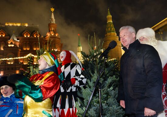 S. Sobyanin visits Strasbourg Christmas Fair on Manezh Square