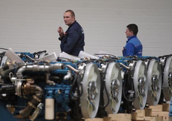 Work of the "Avtodiesel" motor plant in Yaroslavl