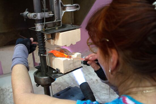 Christmas ornament manufacturing Ariel plant in Nizhny Novgorod