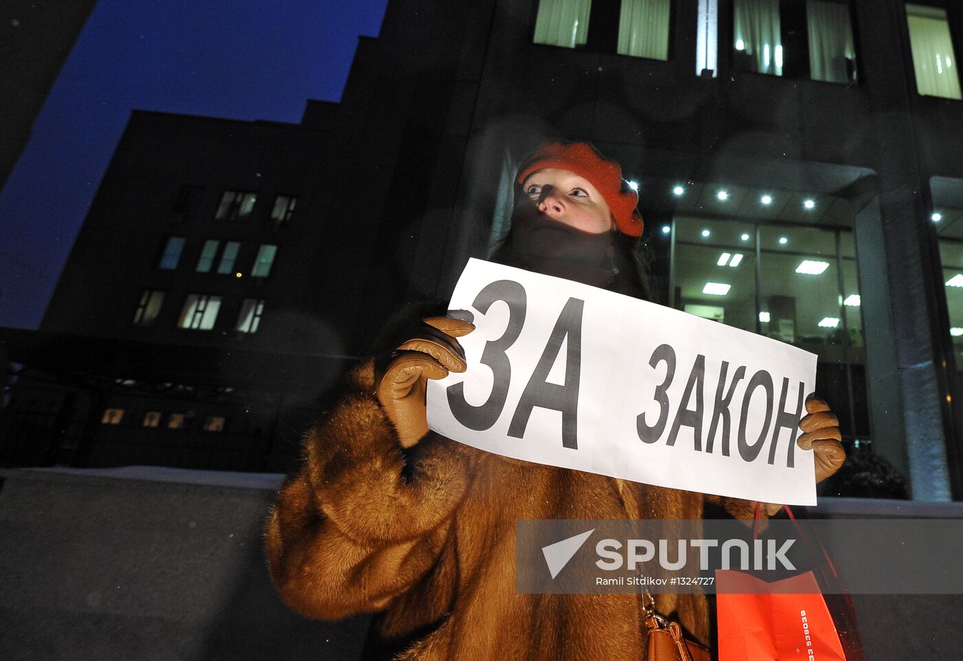 Single-person pickets in support of Dima Yakovlev Law