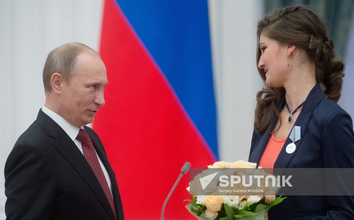 President Vladimir Putin presents state awards at the Kremlin