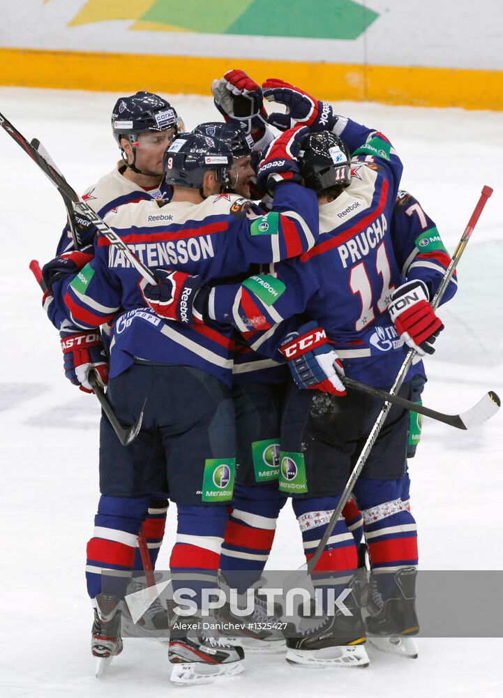KHL. SKA St. Petersburg vs. CSKA Moscow