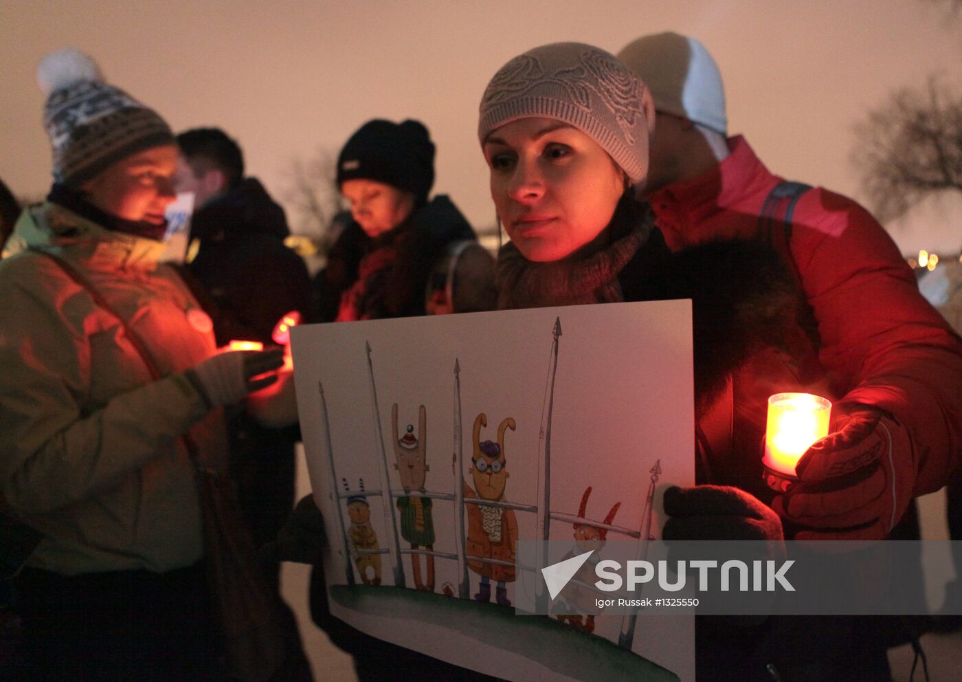 Pickets for and against Dima Yakovlev Law