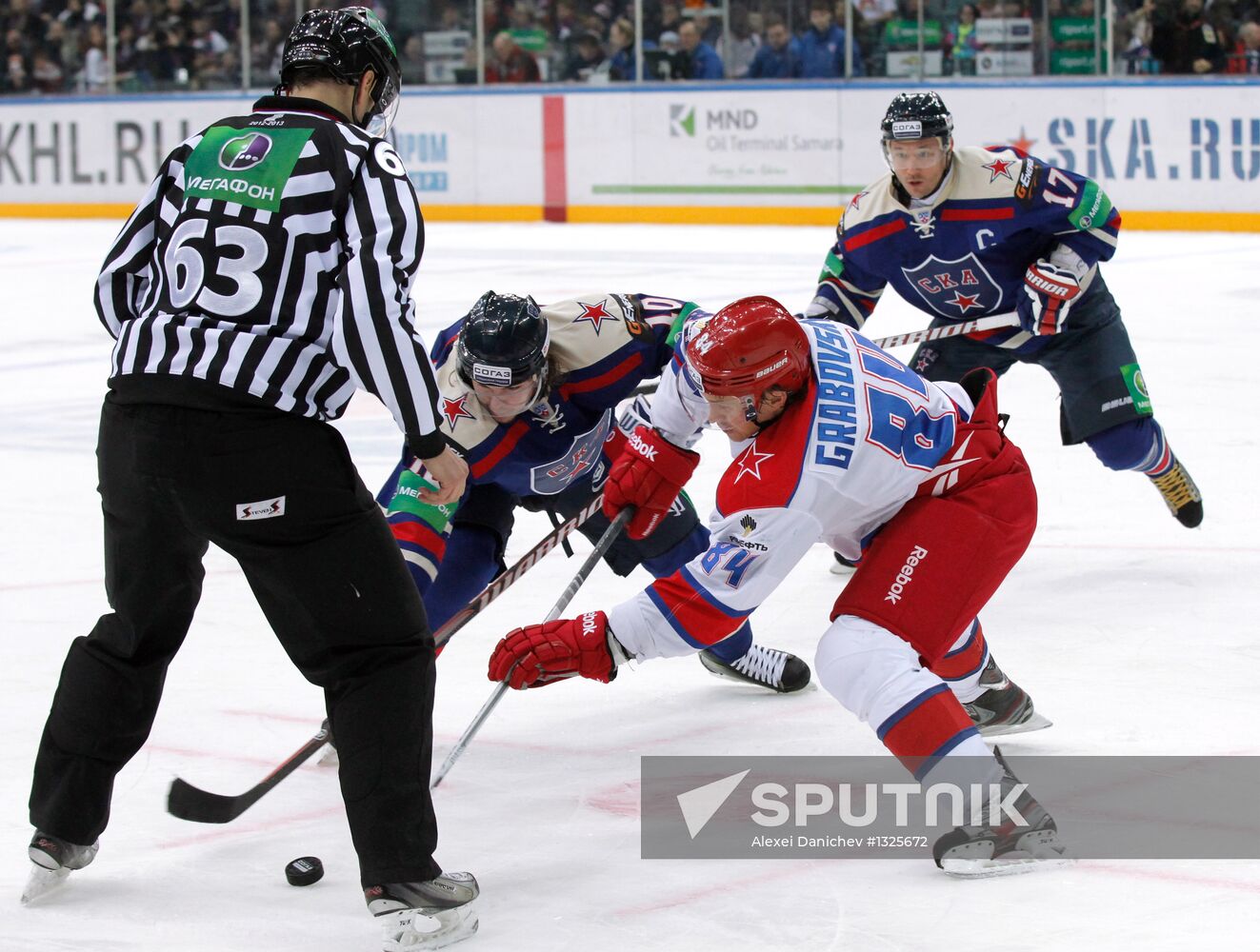 KHL. SKA St. Petersburg vs. CSKA Moscow