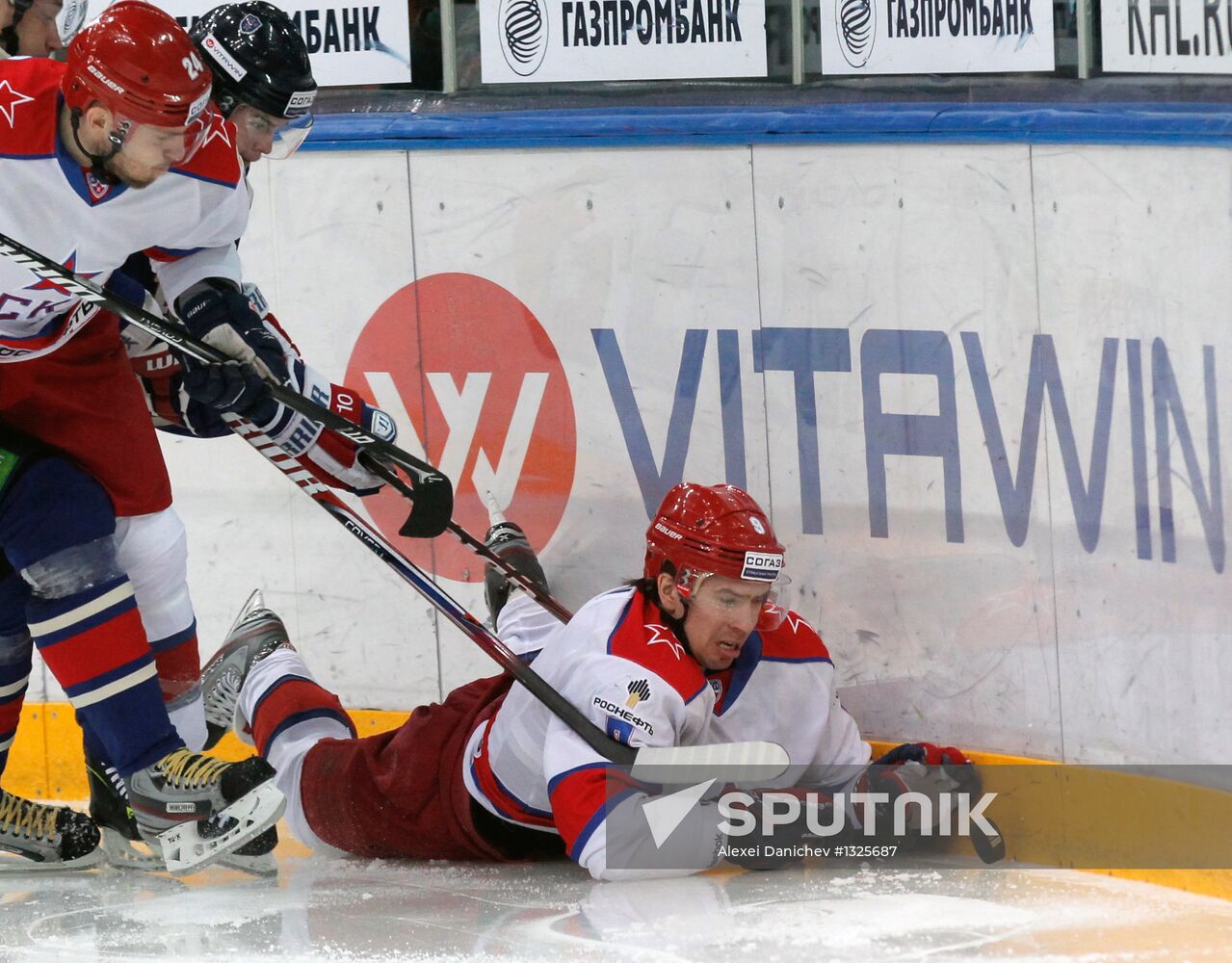 KHL. SKA St. Petersburg vs. CSKA Moscow