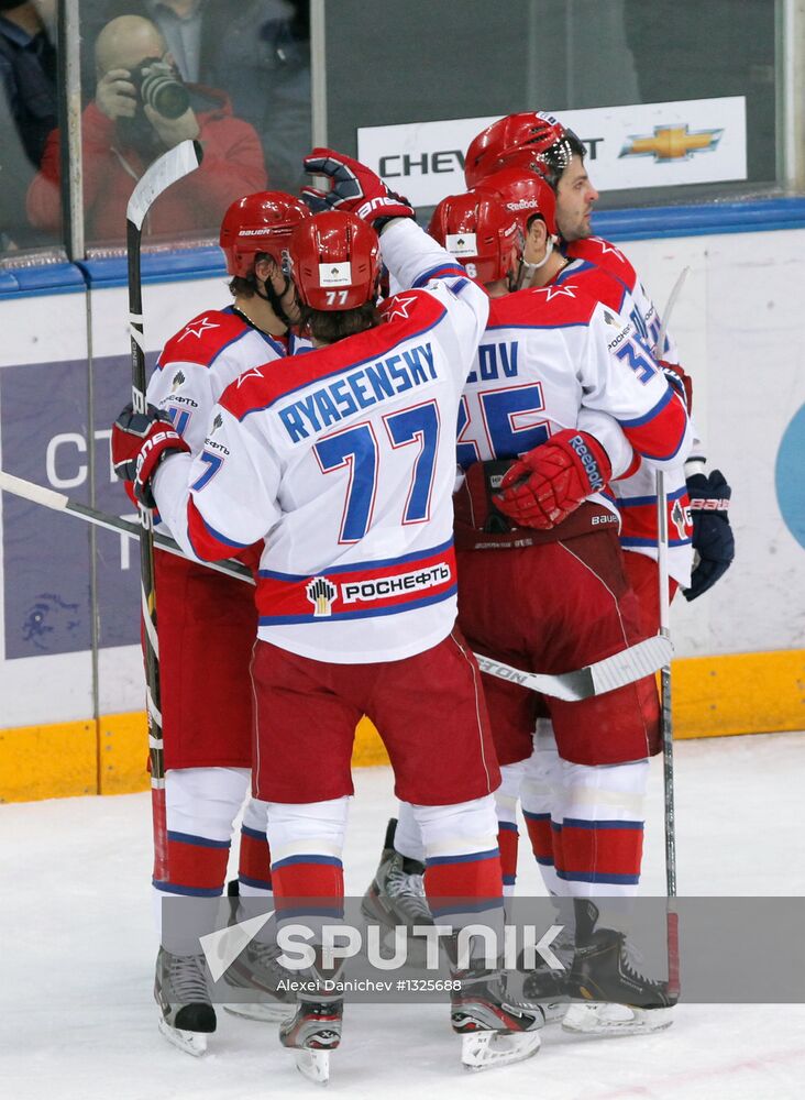 KHL. SKA St. Petersburg vs. CSKA Moscow