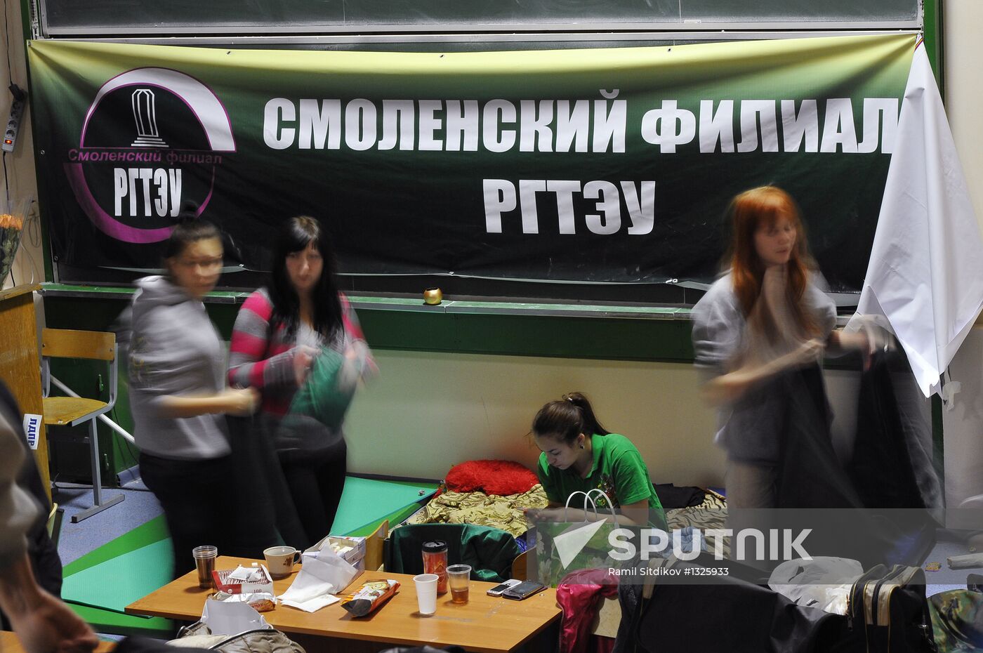 RGTEU students barricade themselves inside university building