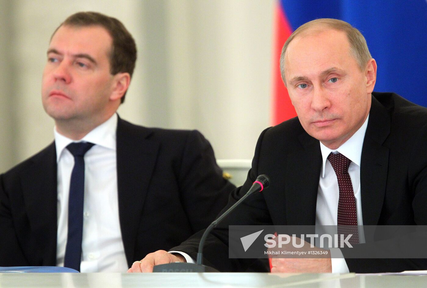 Putin, Medvedev attend State Council meeting in Kremlin