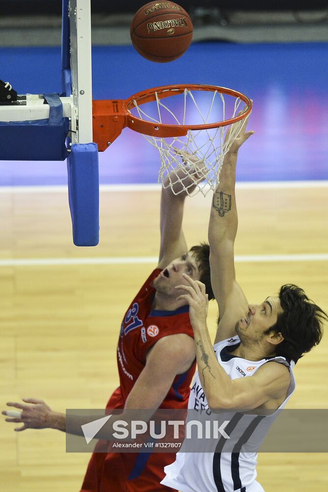 Basketball. Euroleague. CSKA vs. Anadolu Efes