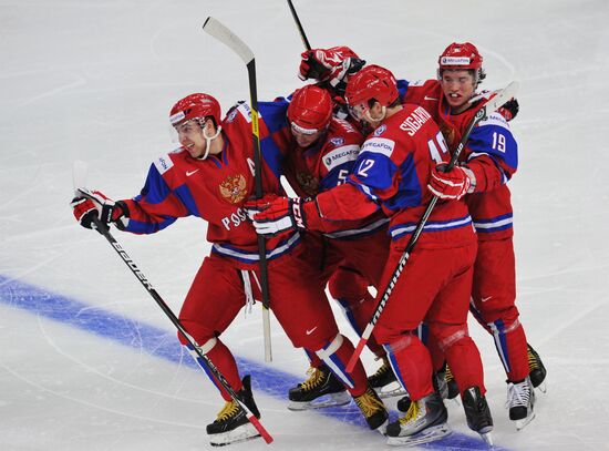 World Junior Ice Hockey Championships. Russia vs. USA