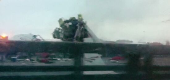 Tu-204 goes off the landing strip in Vnukovo and catches fire