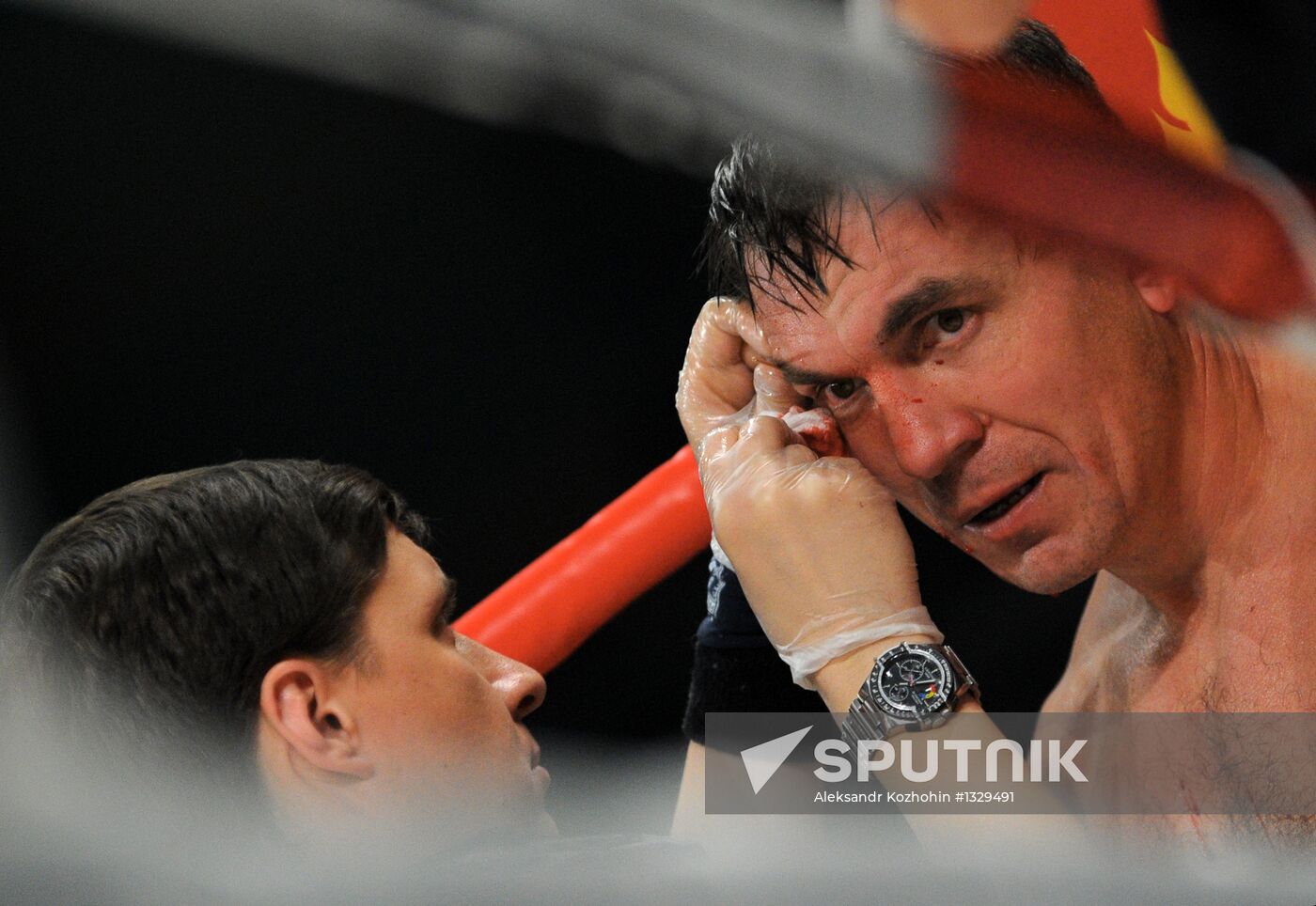 Boxing. Bout between Oleg Maskayev and Owen Beck