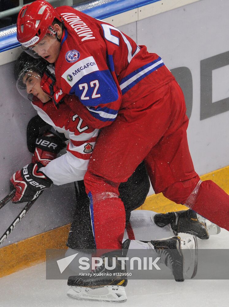 Hockey Youth World Championship. Russia - Canada