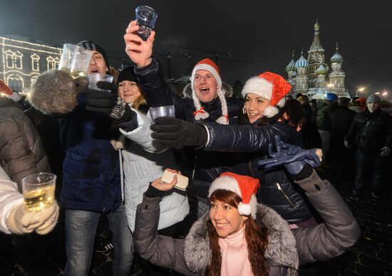 New Year festivities on Red Square