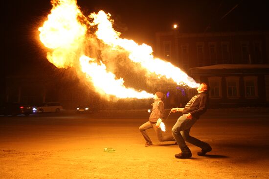 New Year celebrations in Novosibirsk