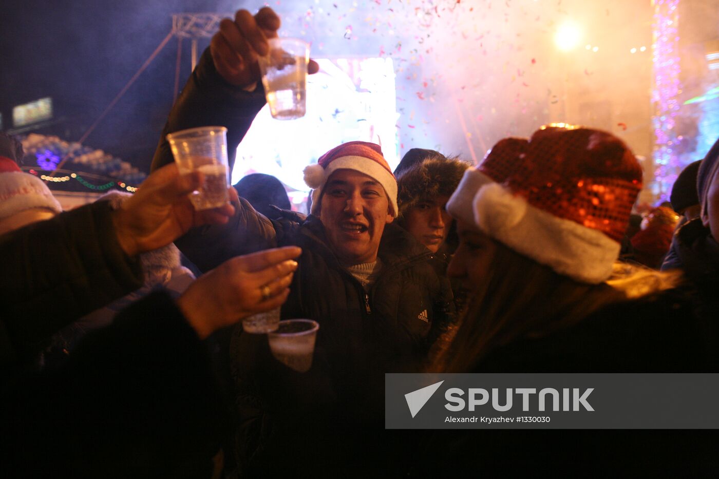 New Year celebrations in Novosibirsk